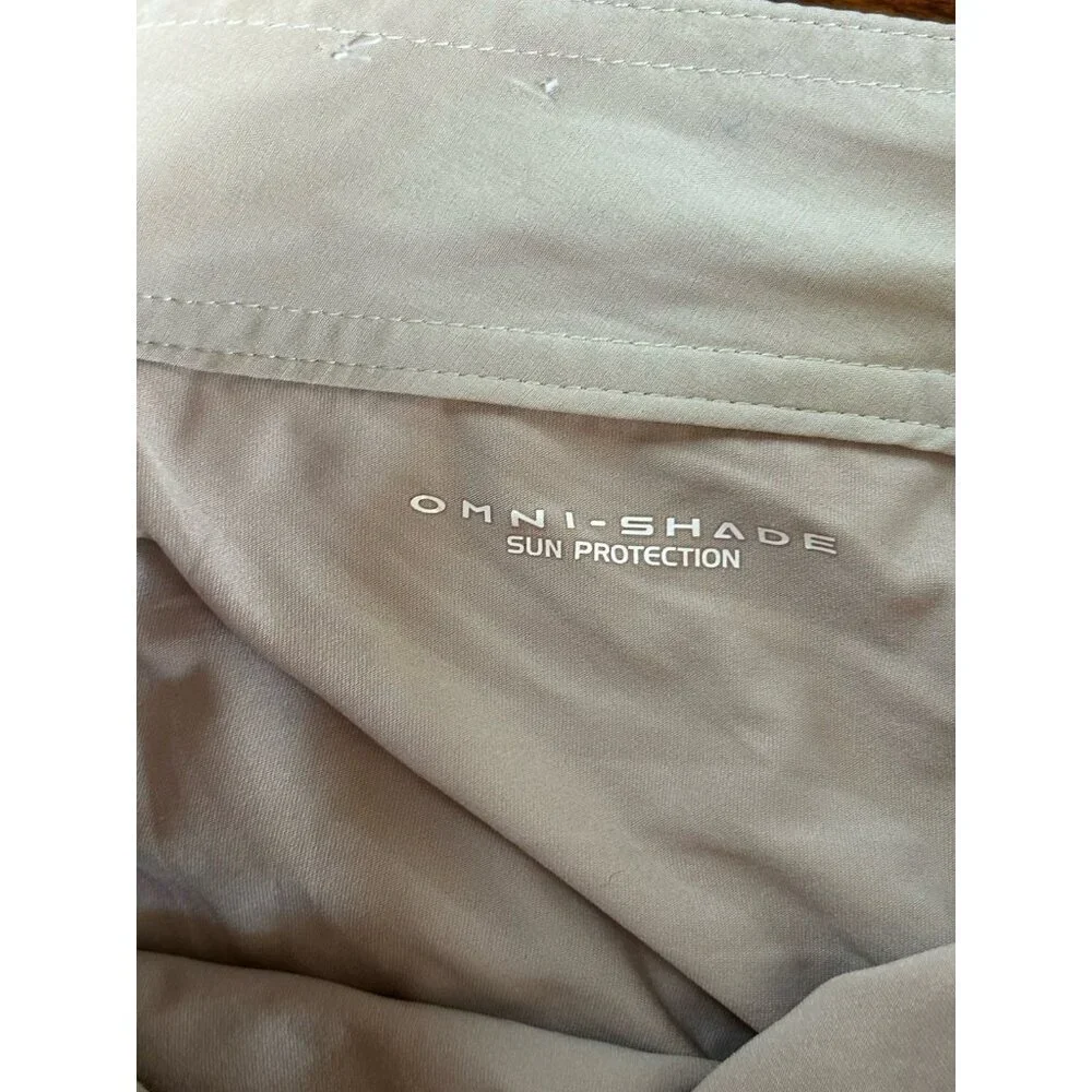 Columbia Omni-Shade Skort/Skirt with Shorts - Stretch +‎ Pockets Beige Size 10
